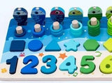 Medinis lavinamasis žaidimas - skaičiai, spalvos, formelės, žvejyba