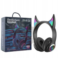 Belaidės ausinės su ausytėmis Bluetooth DEVIL