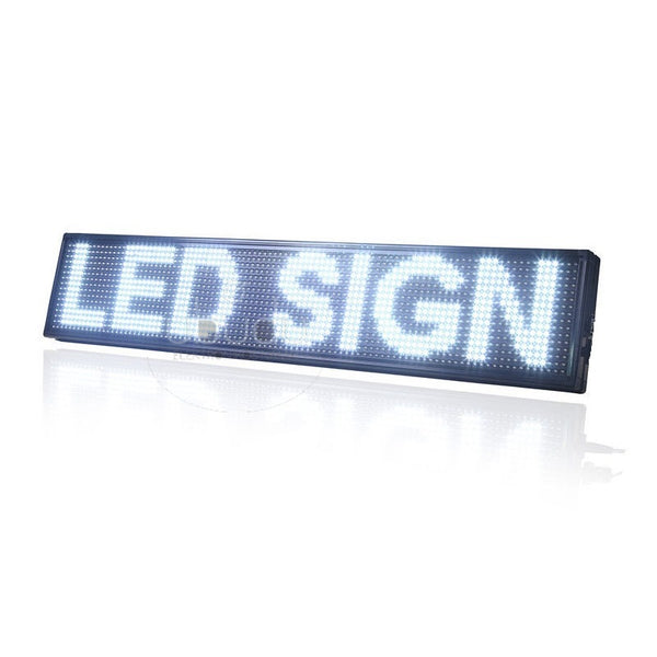 LED reklaminė iškaba (130 x 20 cm / balta)