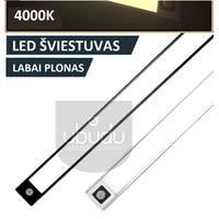 Magnetinis LED šviestuvas su judesio davikliu