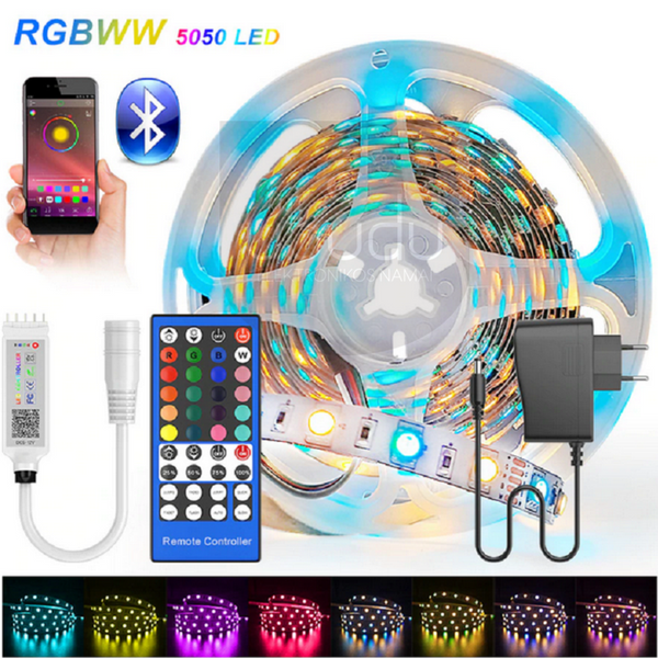LED juosta RGBWW su Bluetooth 5m
