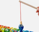Medinis lavinamasis žaidimas - skaičiai, spalvos, formelės, žvejyba