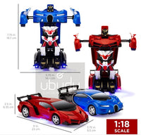 Robotas transformeris Bugatti (su pulteliu) 1:18