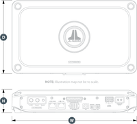 JL audio JLVX1000/5i stiprintuvas