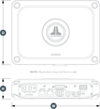 JL audio JLVX400/4i stiprintuvas