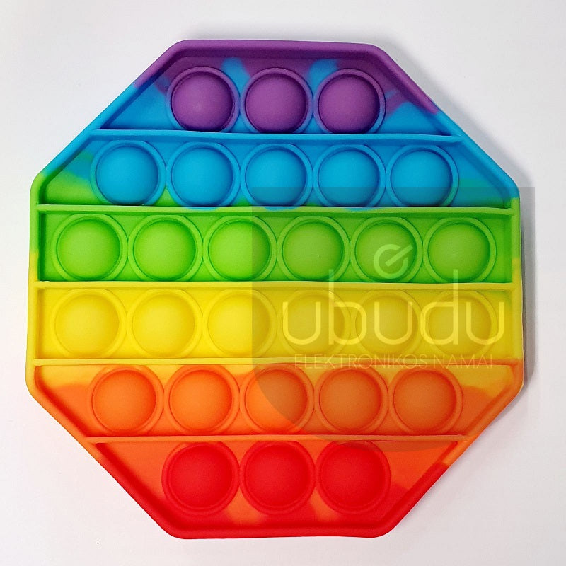 POP IT antistresinis žaislas (AŠTUONKAMPIS 12cm popit) – ubudu